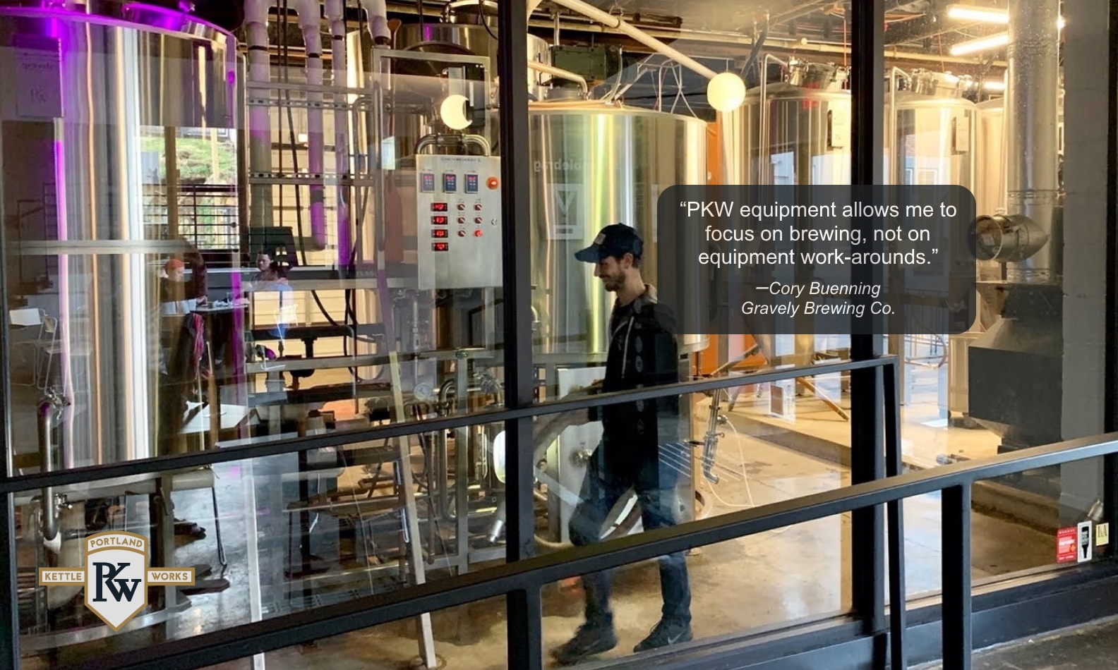 PKW Brewing Equipment at Gravely Brewery with Client Testimonial