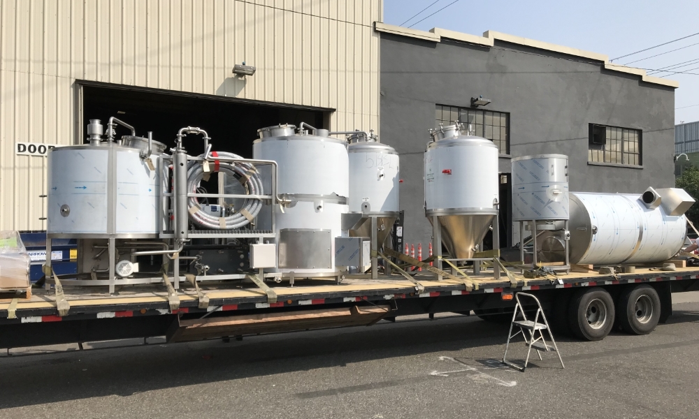Vizsla Brewing Equipment Loaded for Shipment