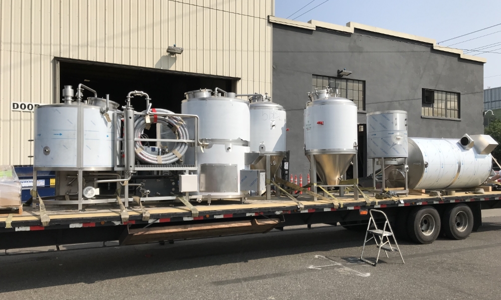 Vizsla Brewing Equipment Loaded for Shipment